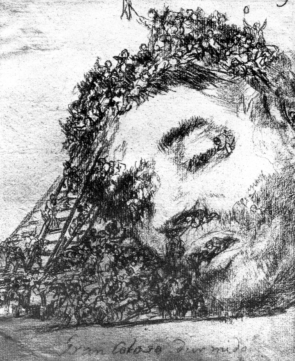 Gran coloso dormido av Francisco de Goya