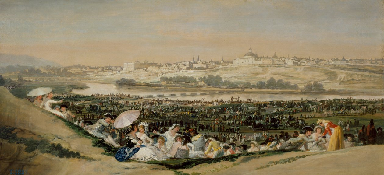 La pradera de San Isidro  av Francisco de Goya