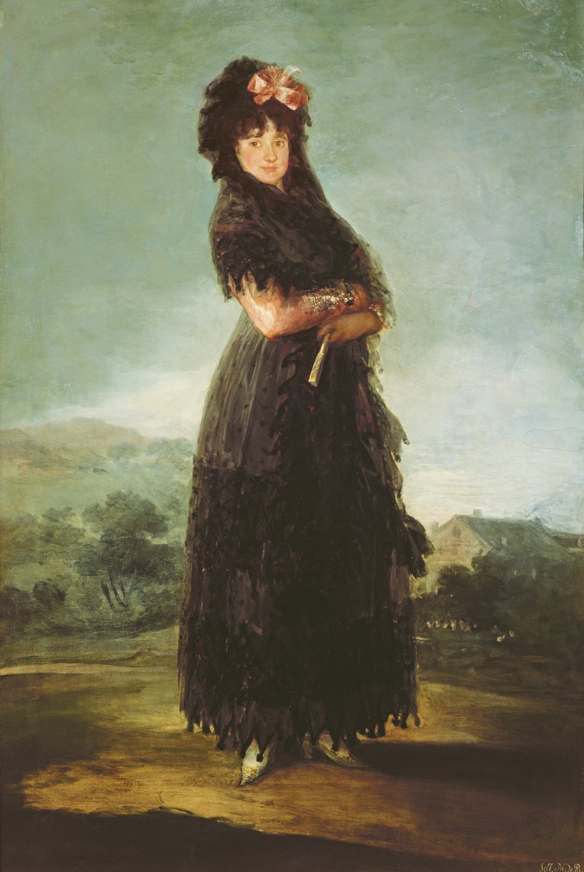 Mariana Waldstein, ca 1797-1800 av Francisco de Goya