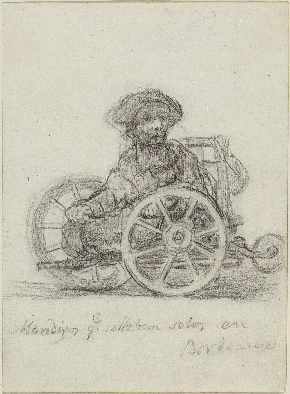 Mendigos que se llevan solos en Bordeaux (Beggars Who Get about on Their Own in Bordeaux) av Francisco de Goya