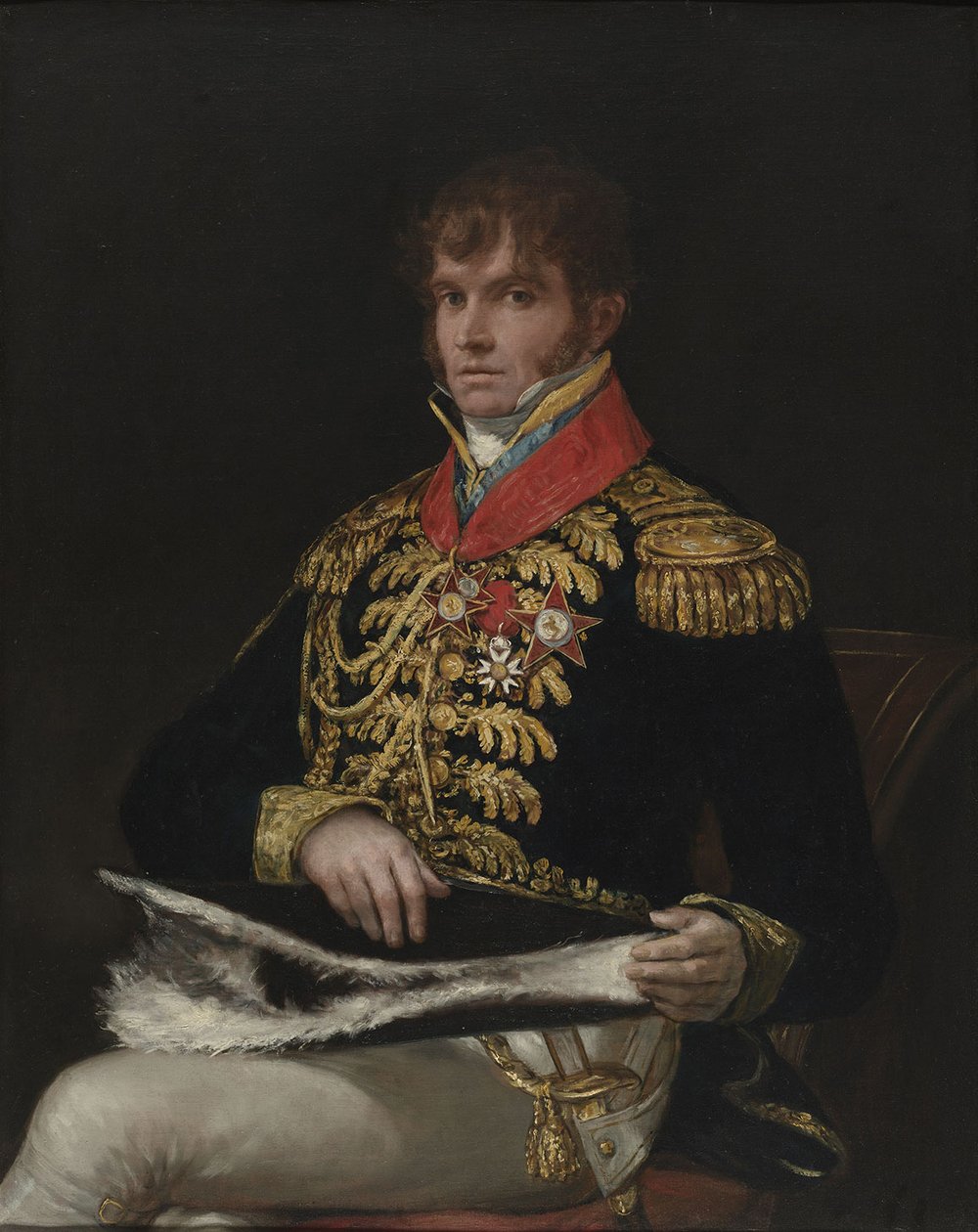 Nicolas Guye met Koninklijke Orde van Spanje  av Francisco de Goya