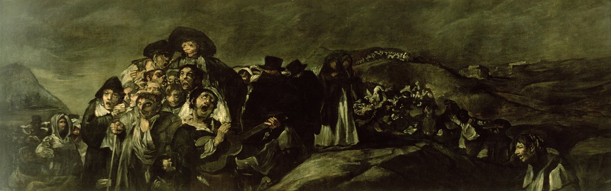 Pilgrimsfärd till San Isidros fontän, ca 18213 av Francisco de Goya