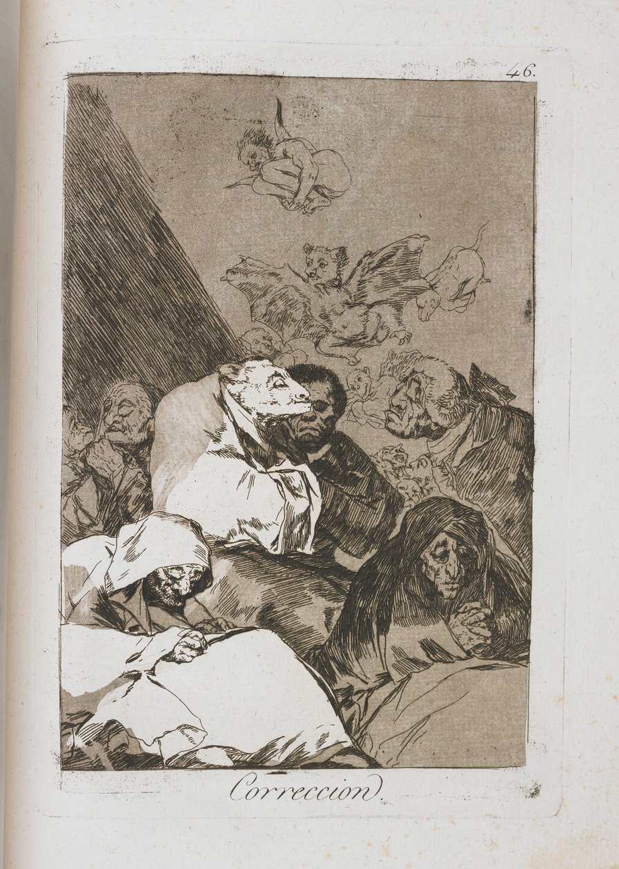 Tallrik från Los Caprichos, 1797-1798 av Francisco de Goya