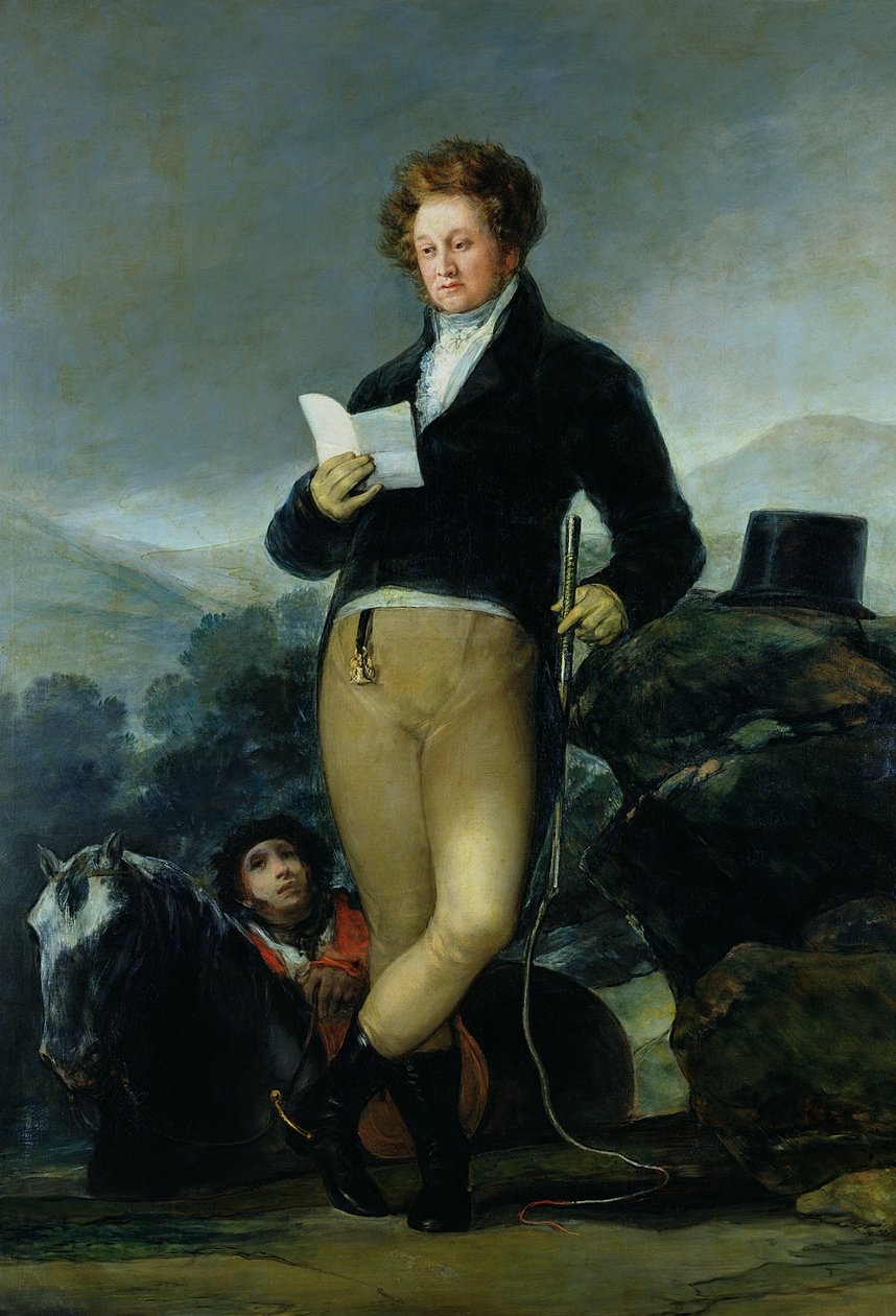 Porträtt av Don Francisco de Borja Tellez Giron (1786-1851) ca 1816 av Francisco de Goya
