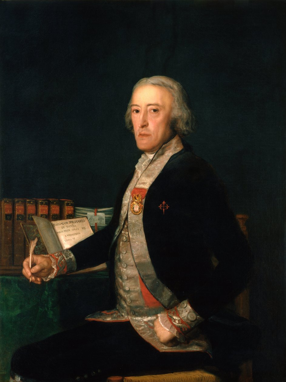 Porträtt av Félix Colón de Larriátegui av Francisco de Goya
