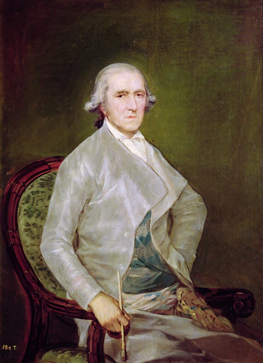 Porträtt av Francisco Bayeu y Subias, 1795 av Francisco de Goya