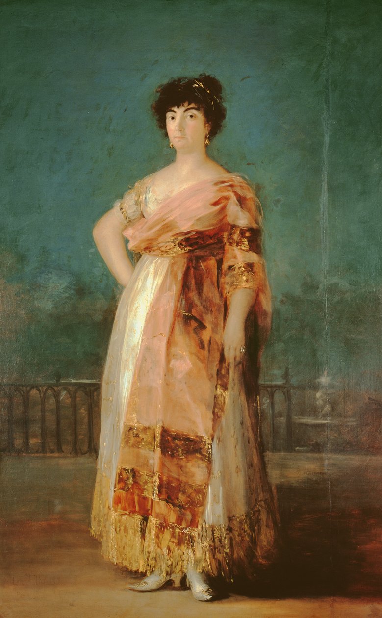 Porträtt av La Tirana, Maria Fernandez, ca 1792 av Francisco de Goya