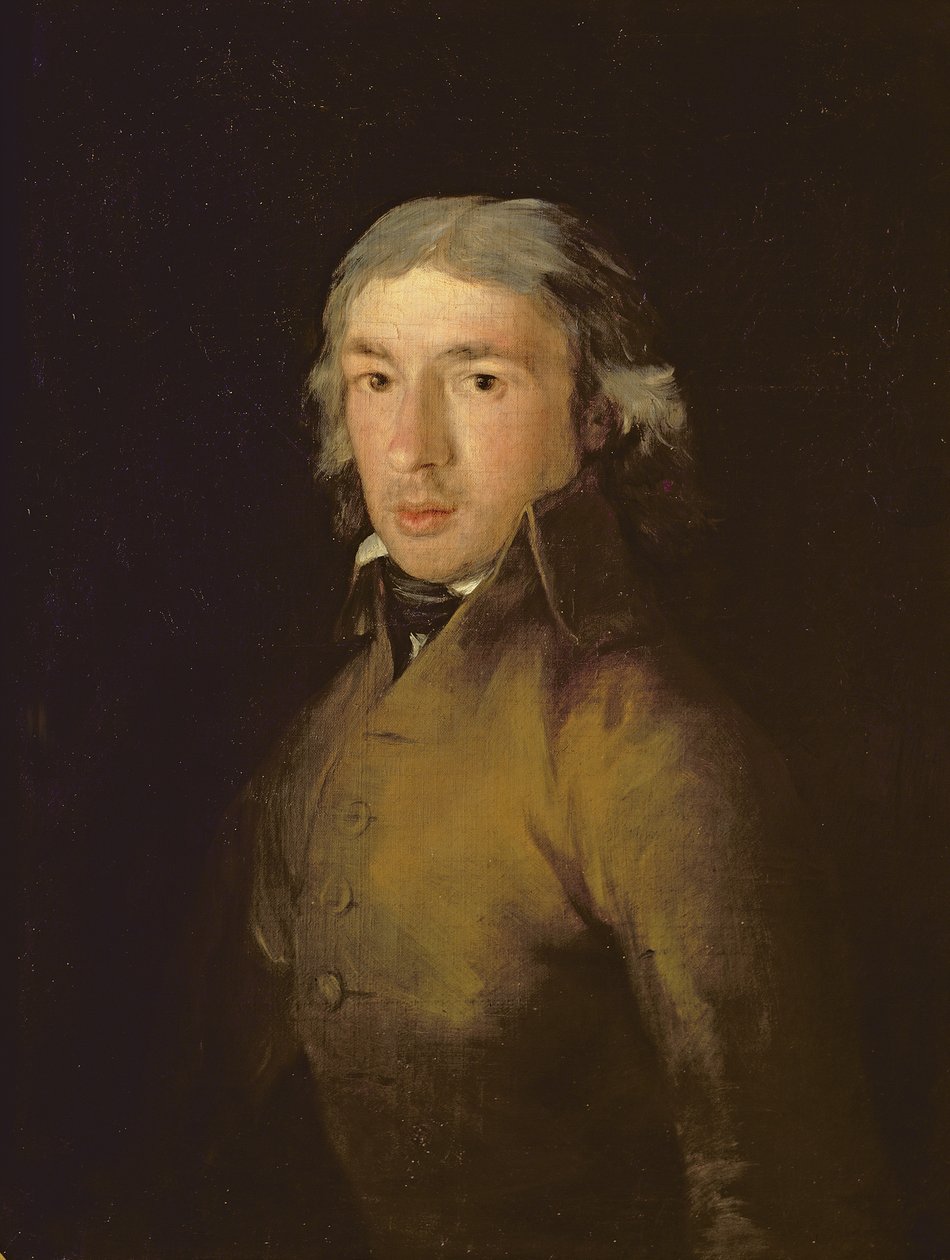Porträtt av Leandro Fernandez de Moratin (1760-1828) av Francisco de Goya