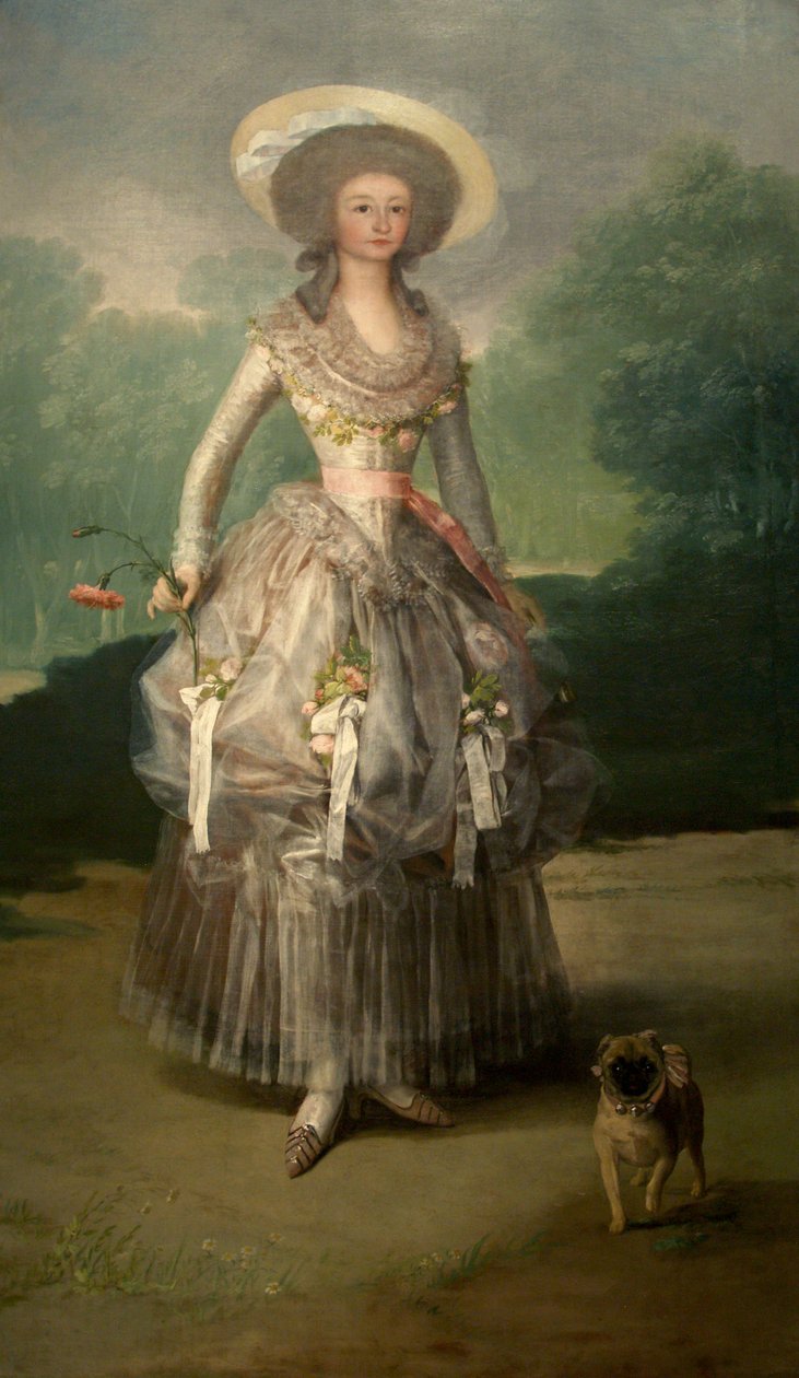 Portrait of María Ana de Pontejos y Sandoval av Francisco de Goya