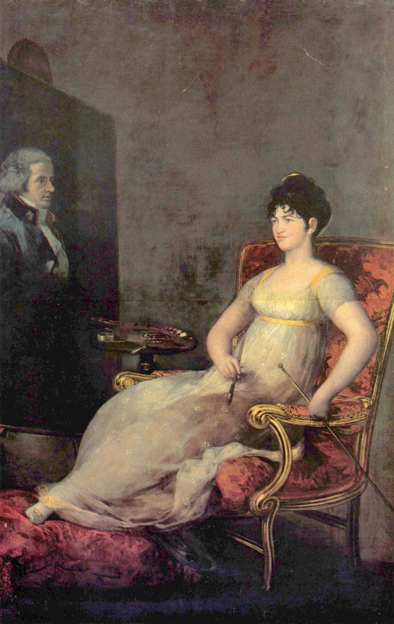 Portrait of María Tomasa Palafox, Duchess of Medina Sidonia and Marchioness of Villafranca av Francisco de Goya