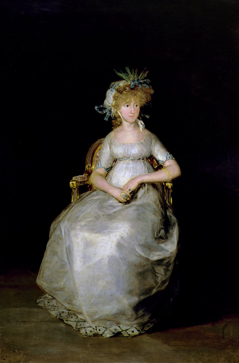 Porträtt av Maria Teresa (d.1820) av Ballabriga, grevinna av Chinchon av Francisco de Goya
