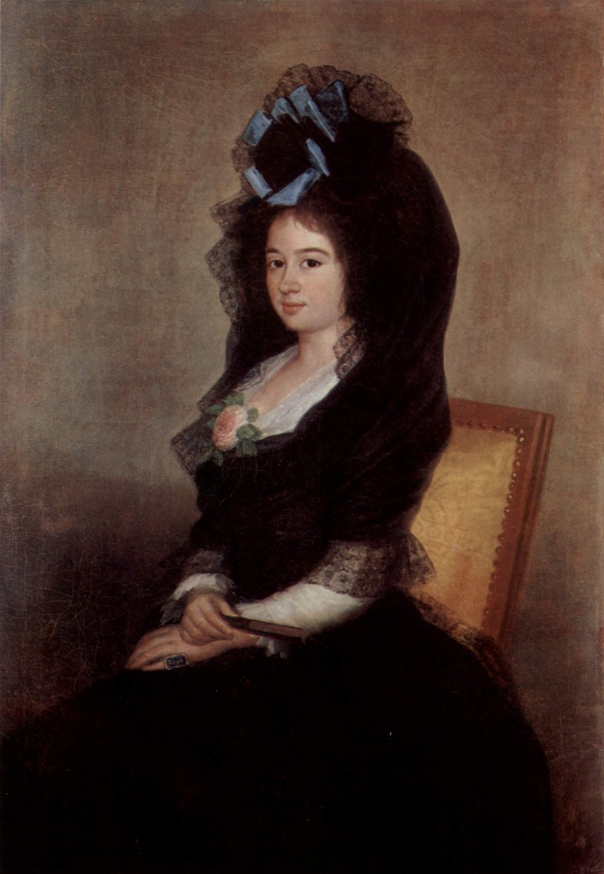 Portrait of Narcisa Baranana de Goicoechea av Francisco de Goya