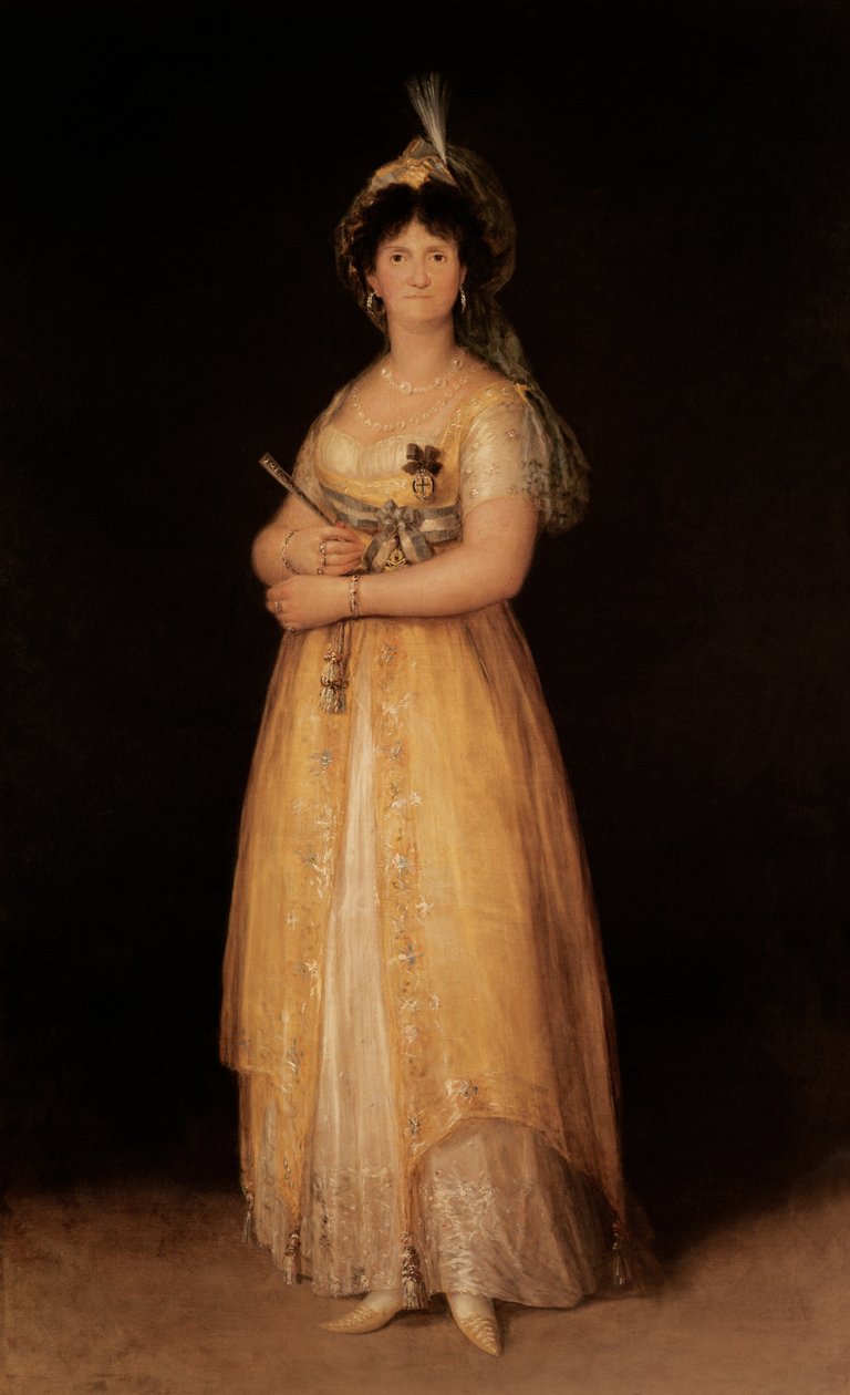 Ata o le Masiofo o Maria Luisa (1751-1819) le faletua o le Tupu o Charles IV (1788-1808) o Sepania av Francisco de Goya