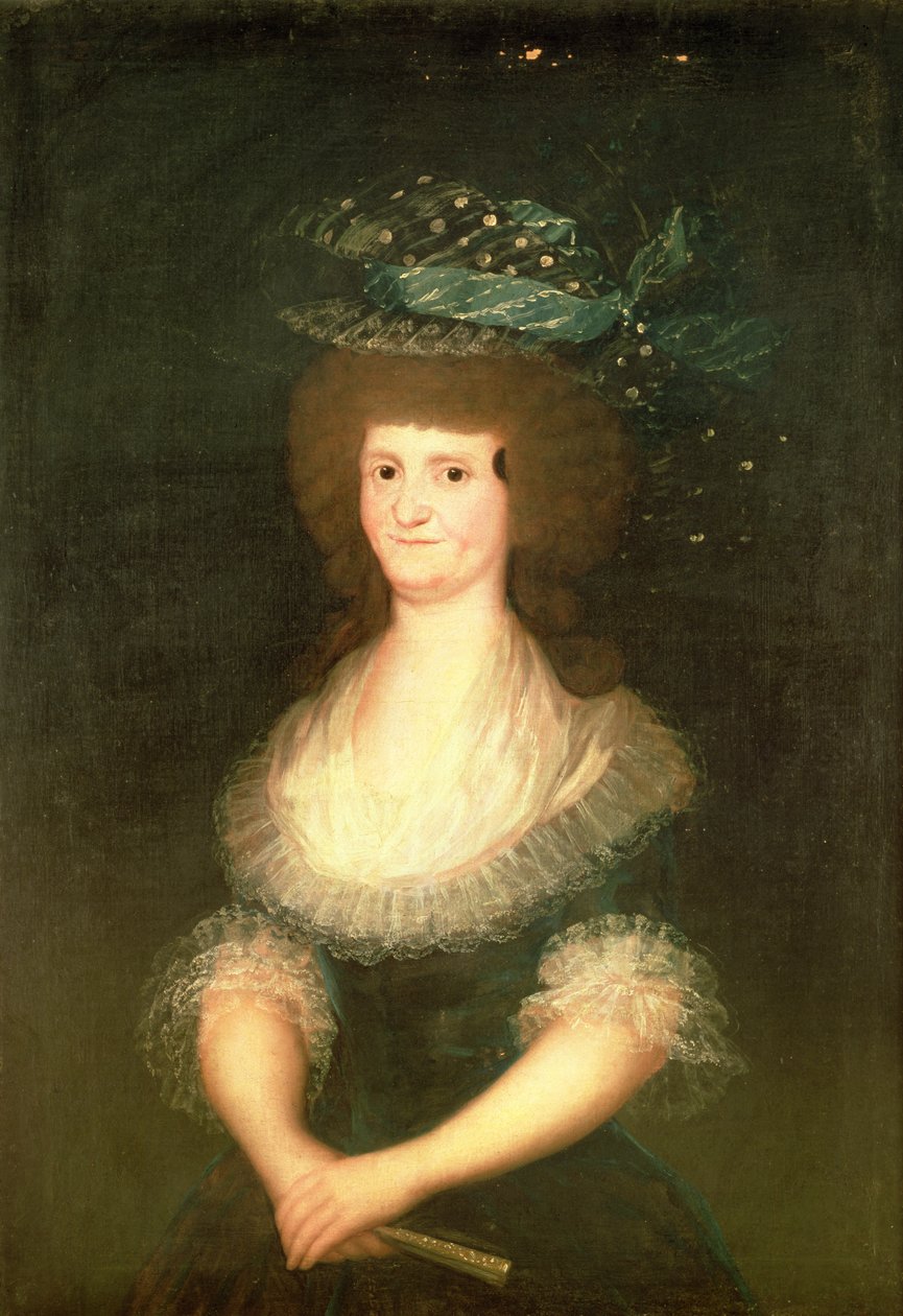 Porträtt av drottning Maria Luisa (1751-1819) hustru till kung Karl IV (1788-1808) av Spanien av Francisco de Goya