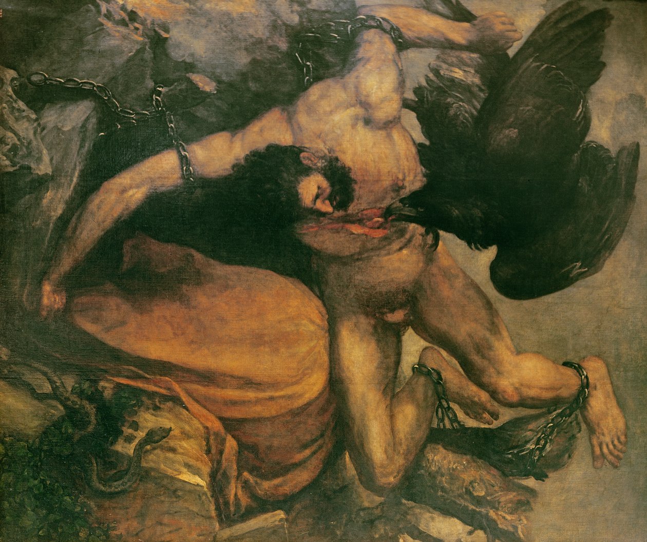 Prometheus swed av Francisco de Goya
