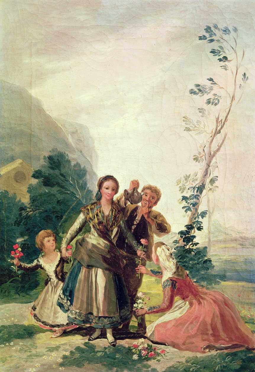 Våren eller blomstersäljaren, 1786 av Francisco de Goya