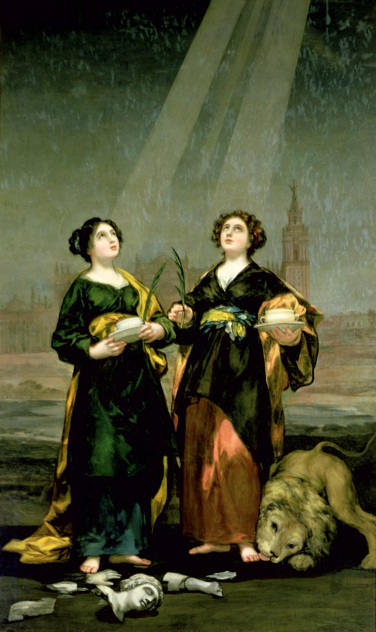 St. Justina och St. Rufina, 1817 av Francisco de Goya
