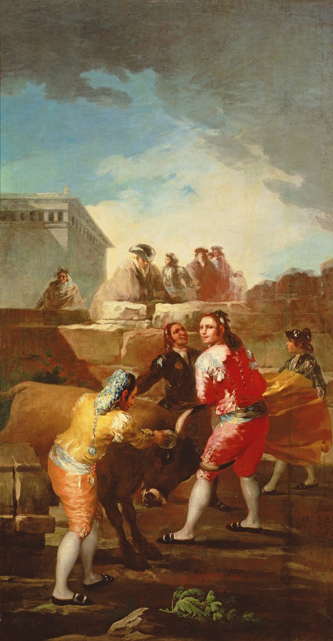 Amatörtjurfäktningen, 1778-80 av Francisco de Goya