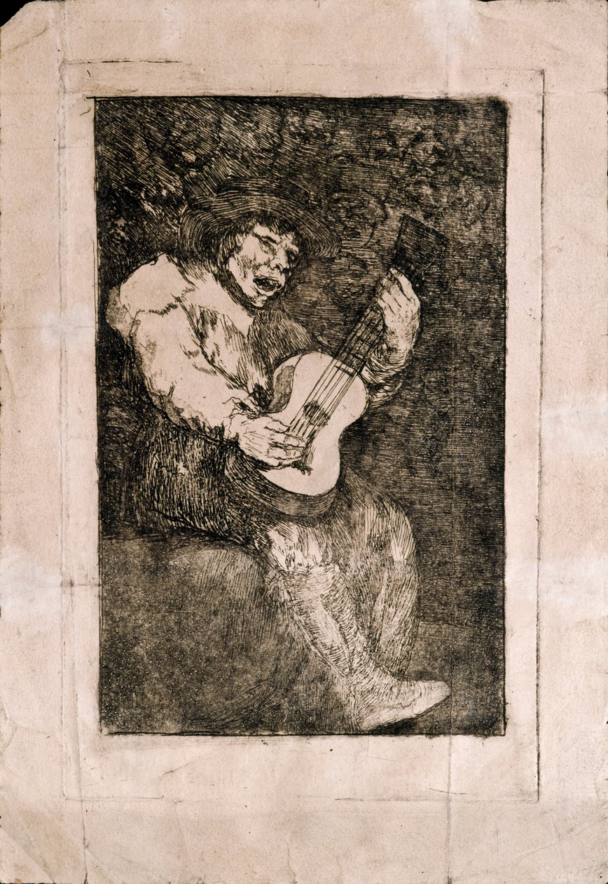 Den blinda sångaren av Francisco de Goya