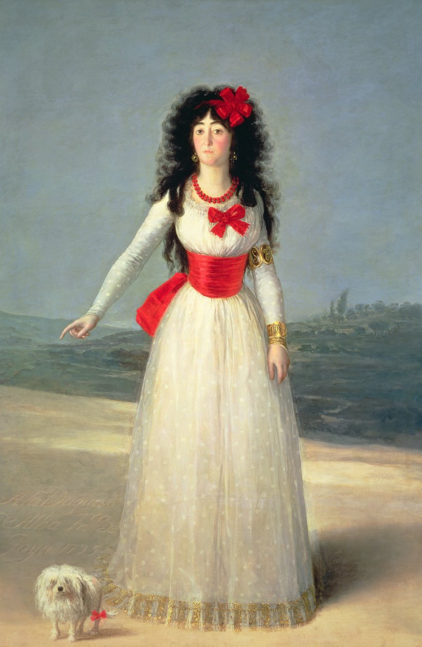 Hertuginden af Alba, 1795 swed av Francisco de Goya