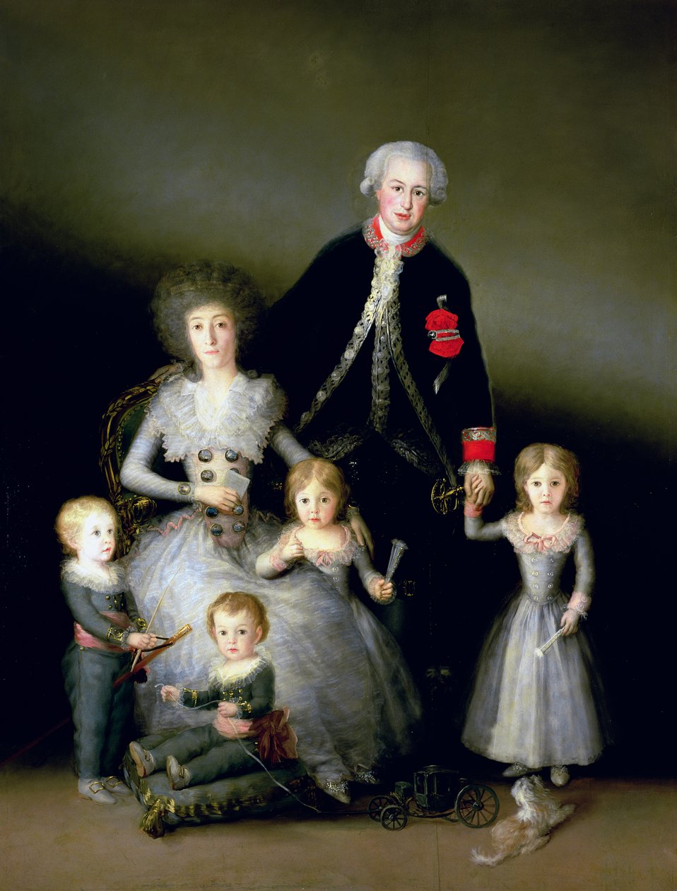 Hertigen av Osuna och hans familj, 1788 av Francisco de Goya