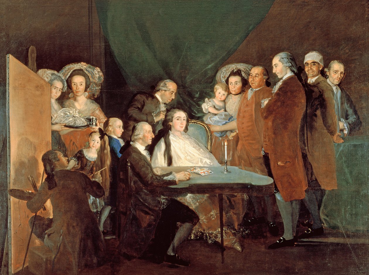 The Family of the Infante Don Luis de Borbon, 1783-84 av Francisco de Goya