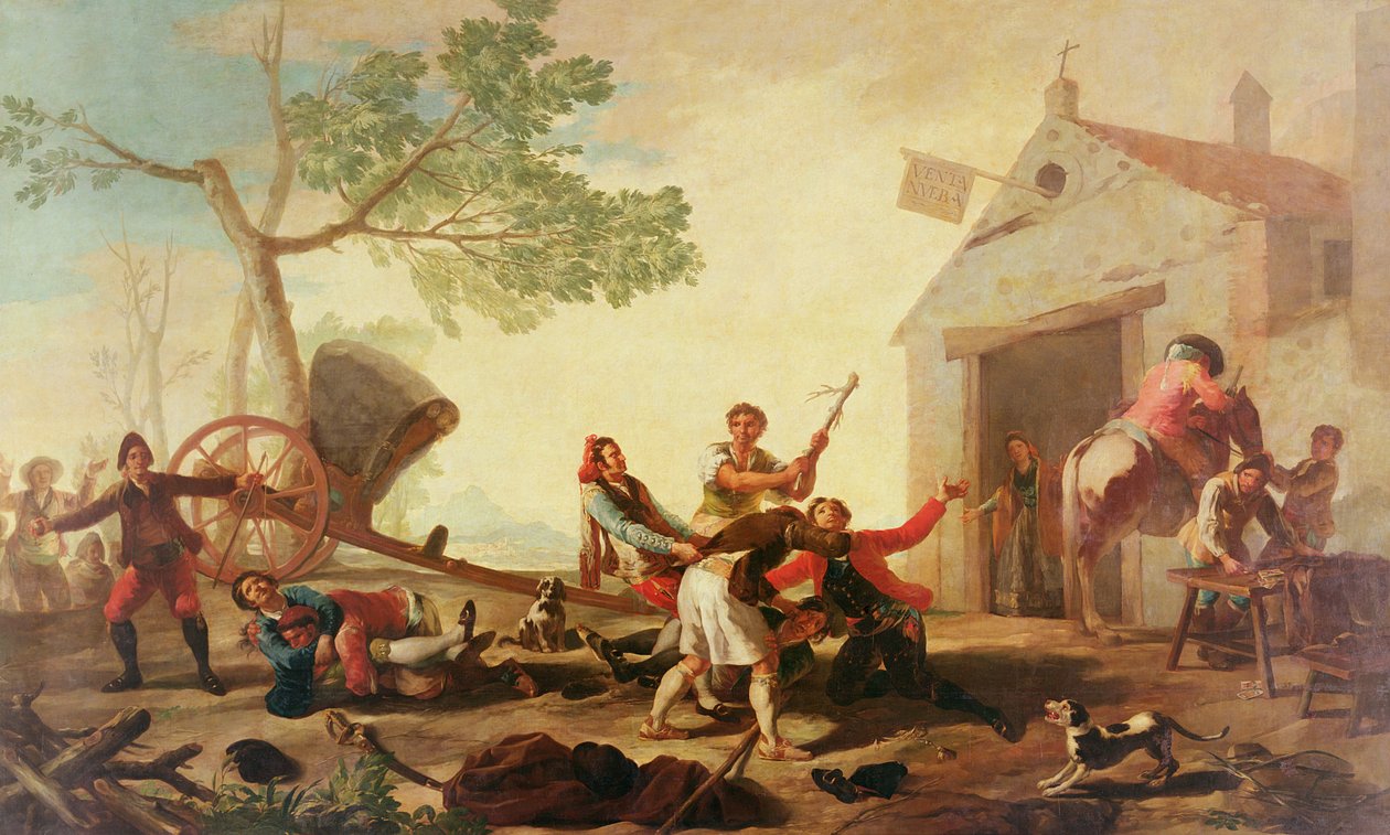 Kampen vid Venta Nueva, 1777 av Francisco de Goya