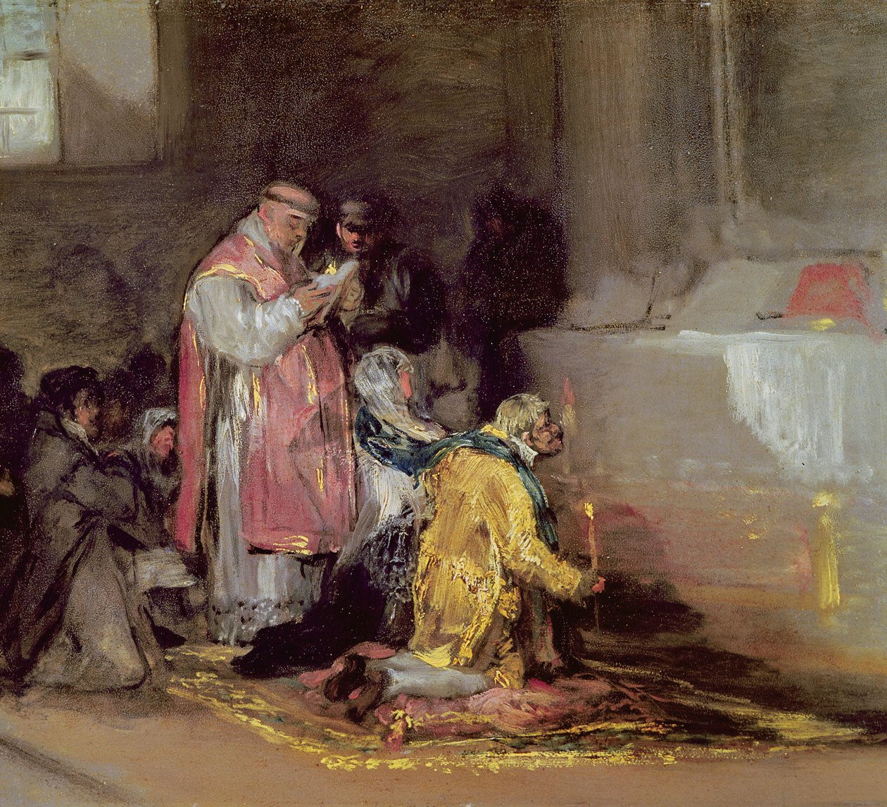 The Ill-Matched Marriage, c.1819 av Francisco de Goya