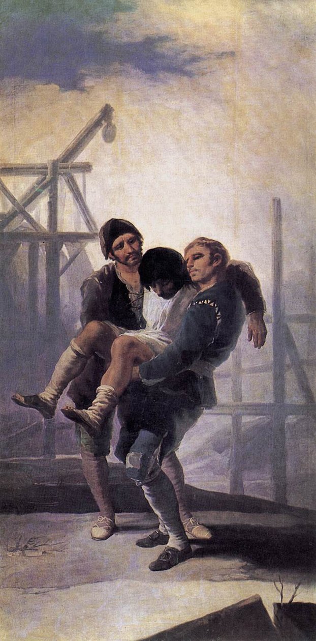 The Injured Mason av Francisco de Goya