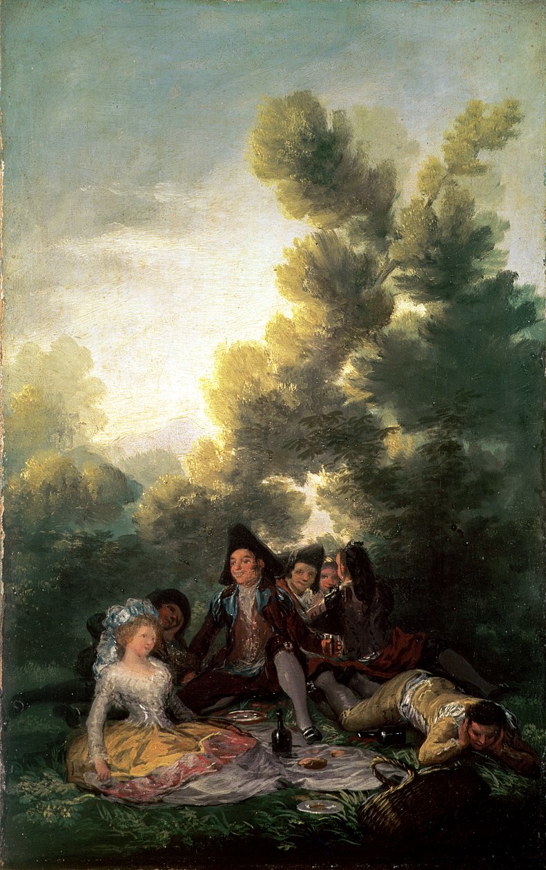 Picknicken, 1785-90 av Francisco de Goya