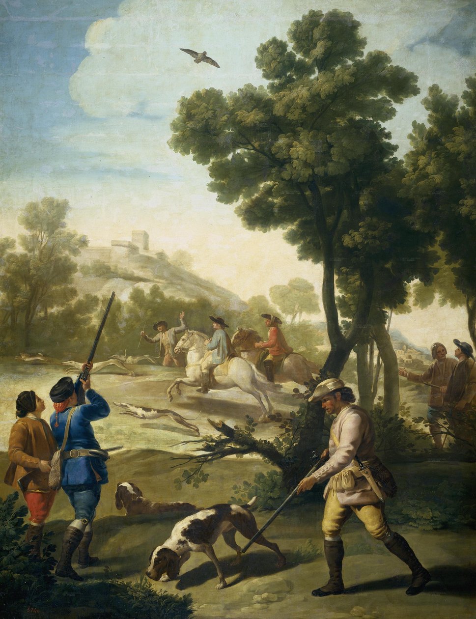 The Quail Shoot av Francisco de Goya