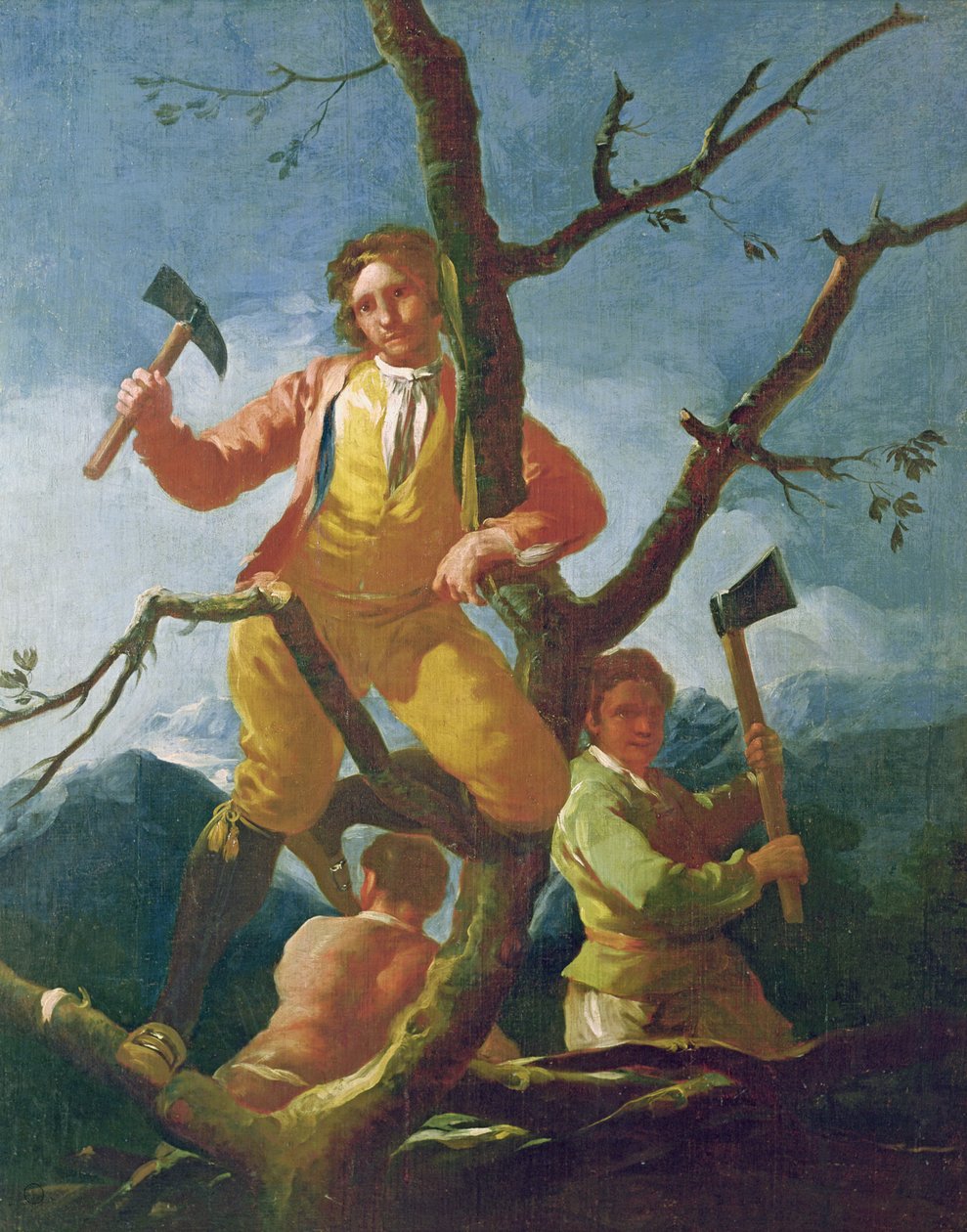 Vedhuggarna, 1779 av Francisco de Goya