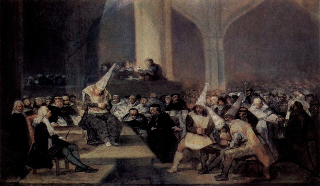 Tribunal der Inquisition av Francisco de Goya