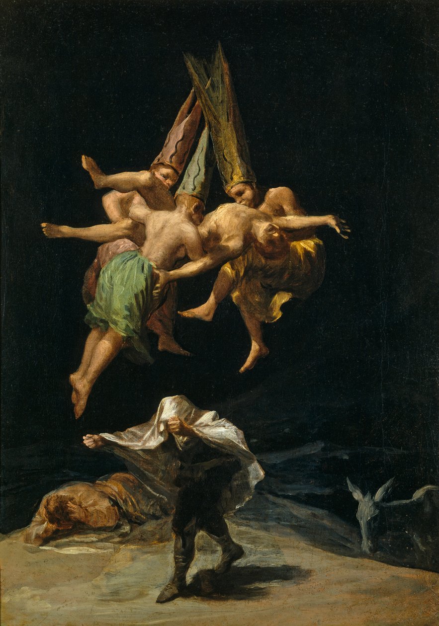 Vuelo de brujas  av Francisco de Goya