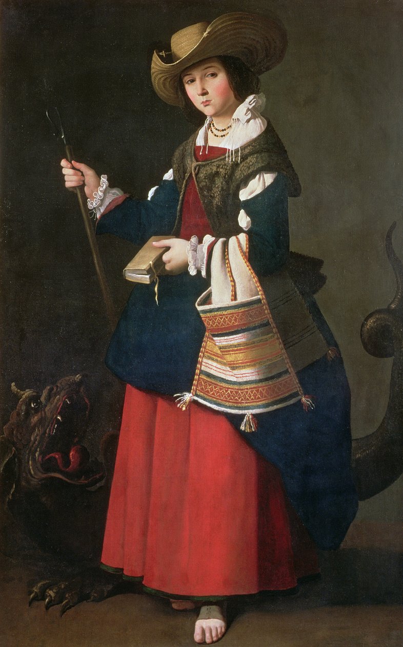 Sankta Margareta av Antiochia, 1630-34 av Francisco de Zurbaran