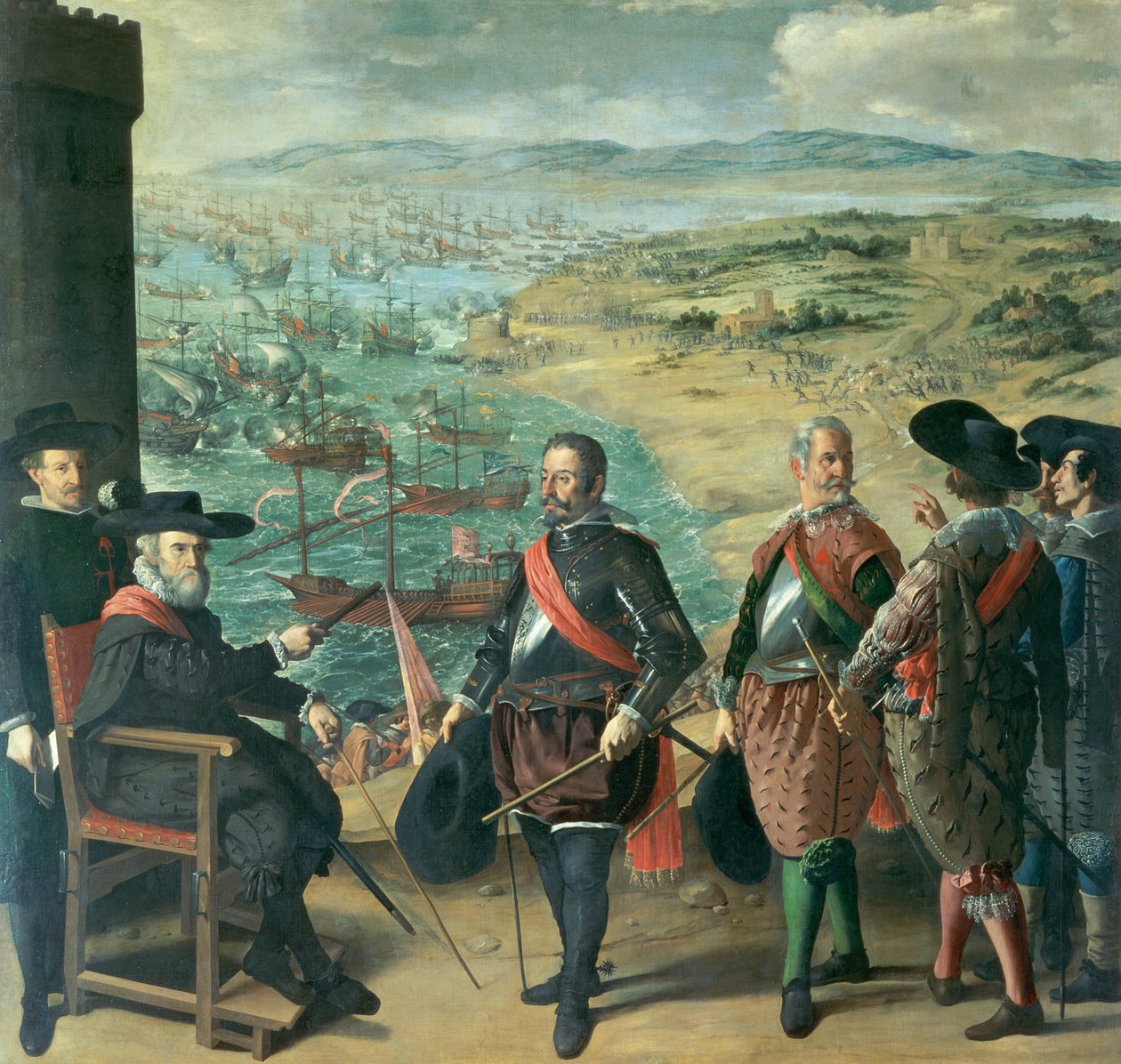 Cadiz försvar mot engelsmännen, 1634 av Francisco de Zurbaran