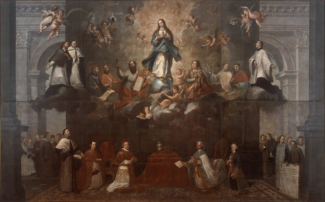 Glorifiering av den obefläckade befruktningen av Francisco Antonio Vallejo