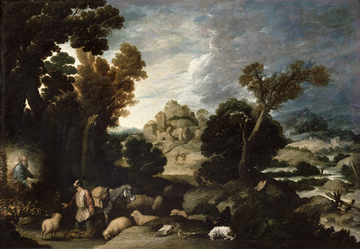 Den brinnande busken, ca 1635 av Francisco Collantes