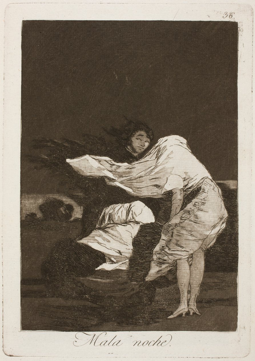 Dålig natt av Francisco de Goya
