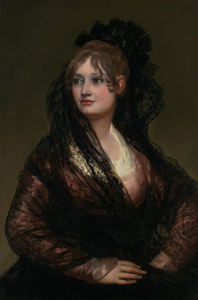 Porträtt av Doña Isabel Cobos de Porcel av Francisco de Goya
