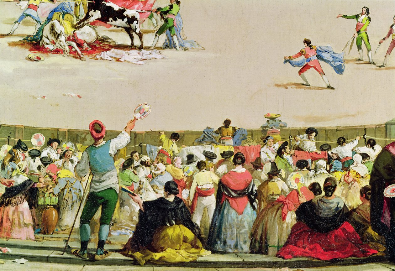Tjurfäktningen (detalj i förgrunden) av Francisco de Goya