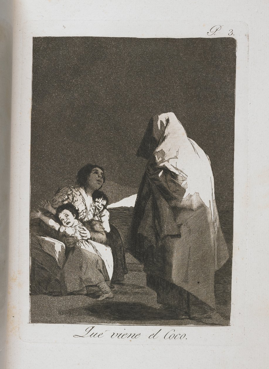 Al Conde Palatino, från Los Caprichos, 1797-1798 av Francisco de Goya
