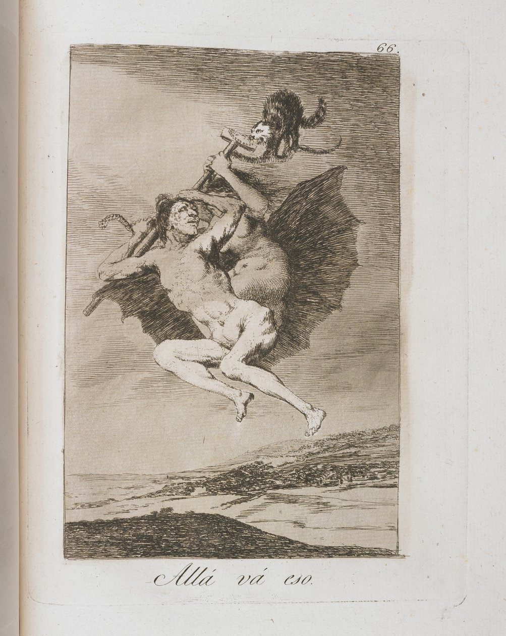 Tallrik från Los Caprichos, 1797-1798 av Francisco de Goya