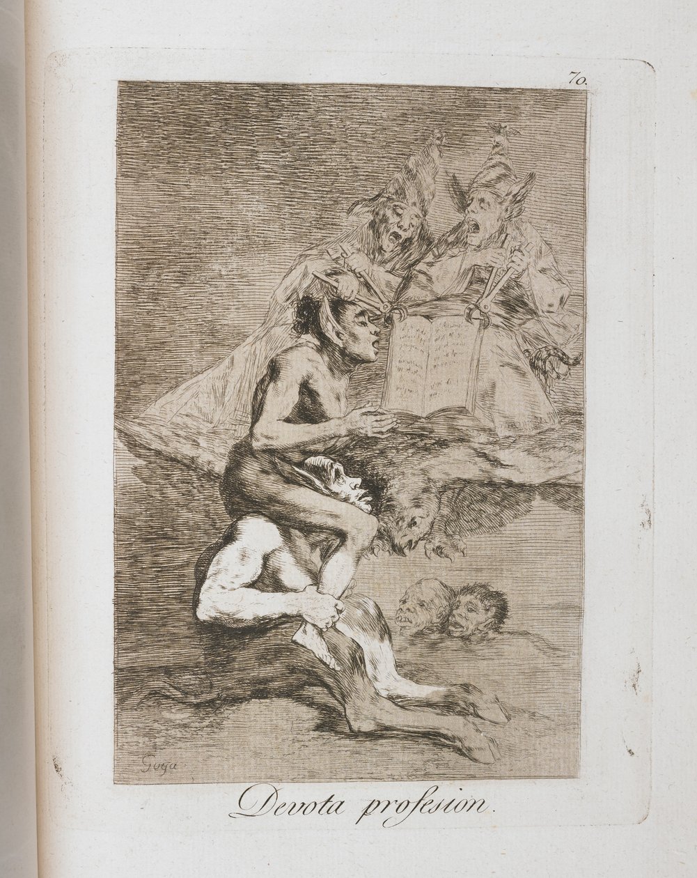 Tallrik från Los Caprichos, 1797-1798 av Francisco de Goya
