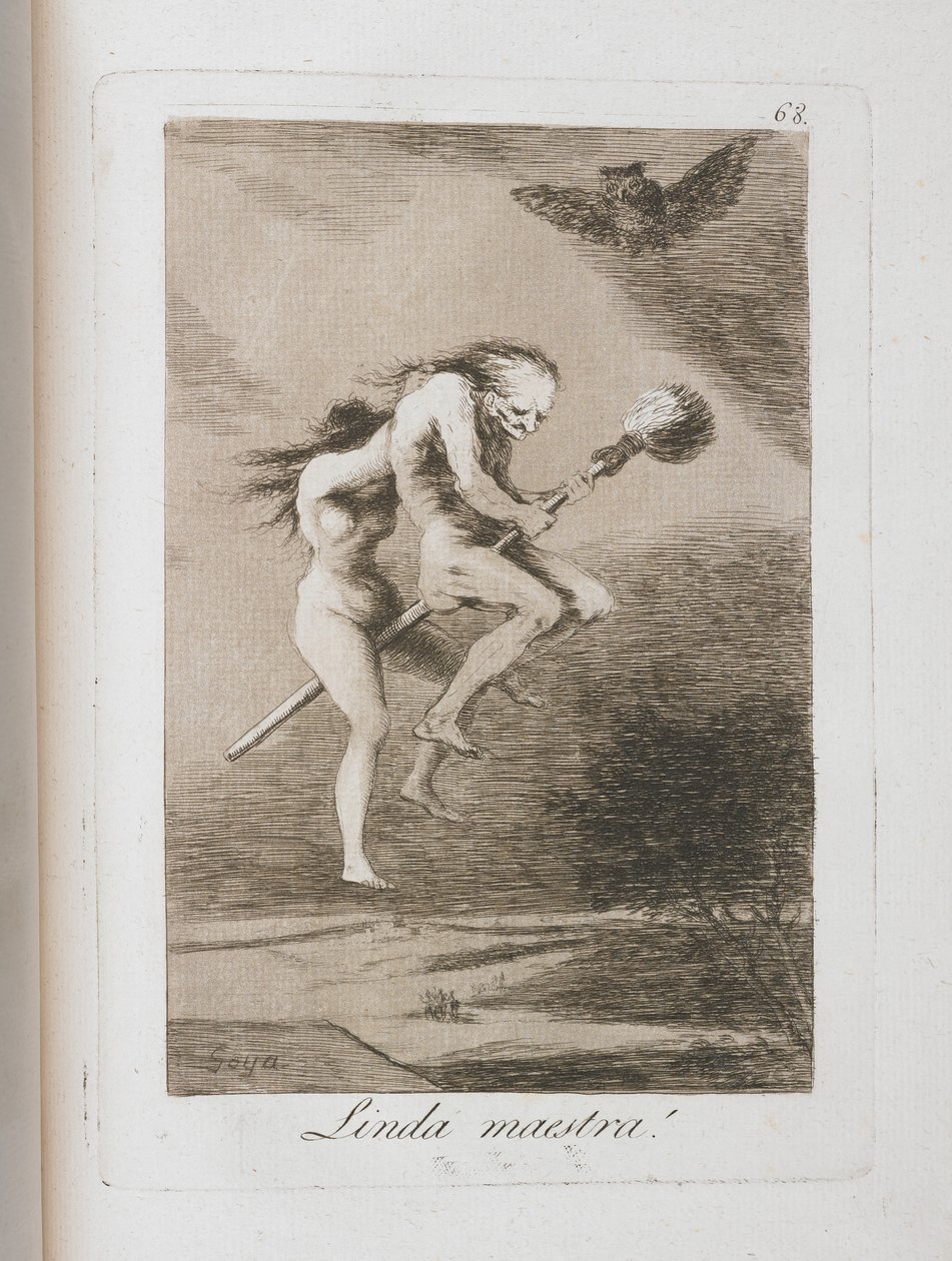Tallrik från Los Caprichos, 1797-1798 av Francisco de Goya