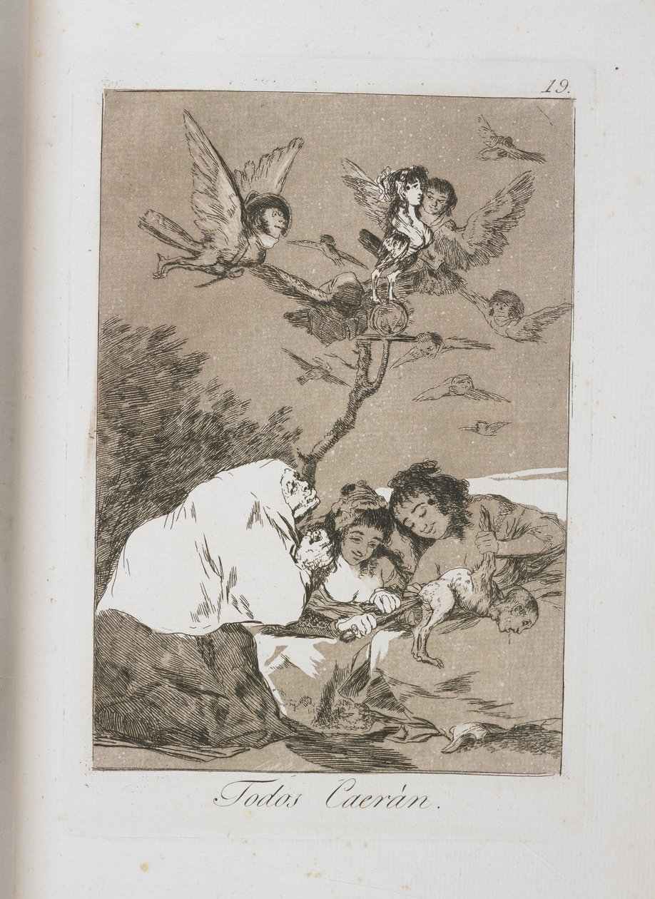 Tallrik från Los Caprichos, 1797-1798 av Francisco de Goya