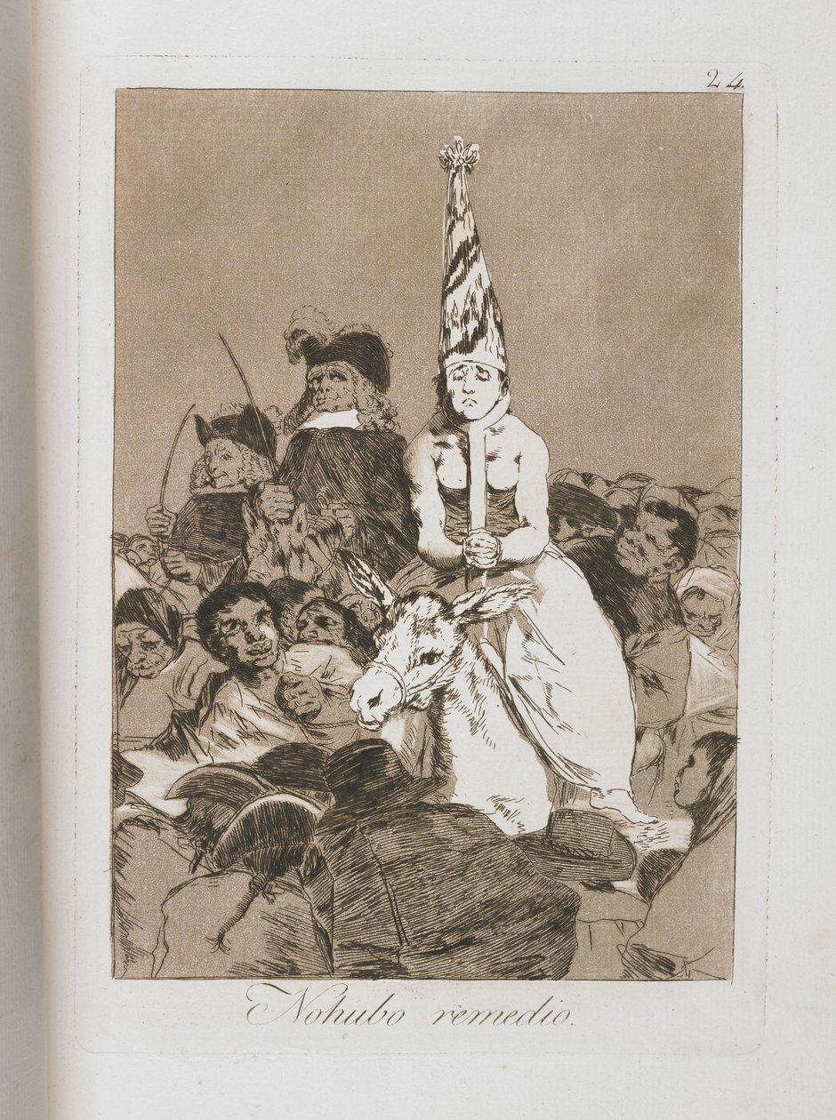 Tallrik från Los Caprichos, 1797-1798 av Francisco de Goya