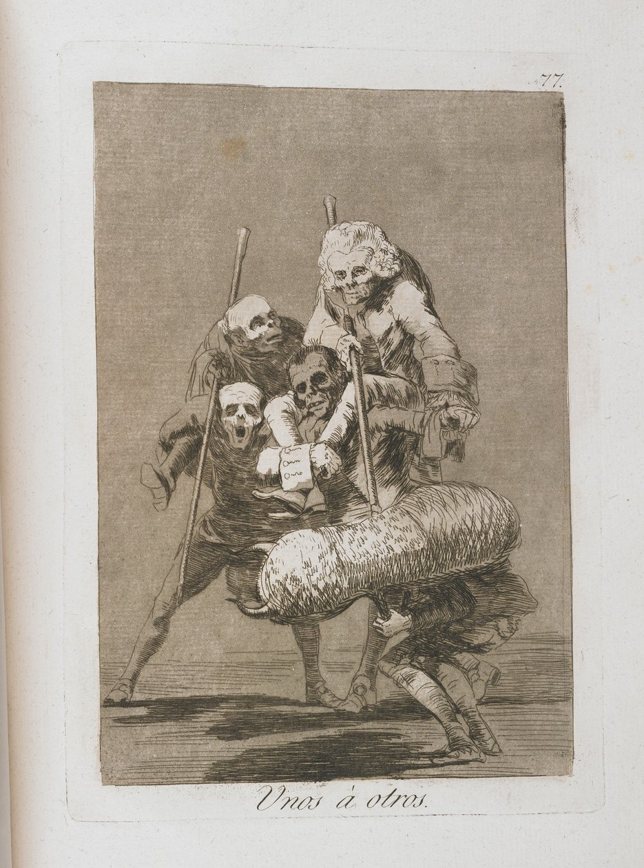 Tallrik från Los Caprichos, 1797-1798 av Francisco de Goya