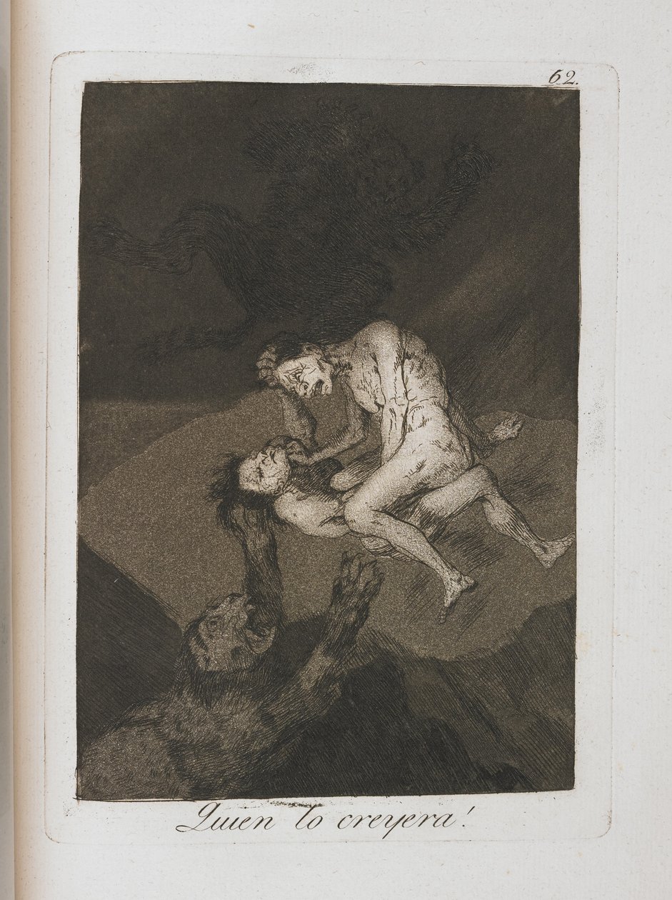 Tallrik från Los Caprichos, 1797-1798 av Francisco de Goya