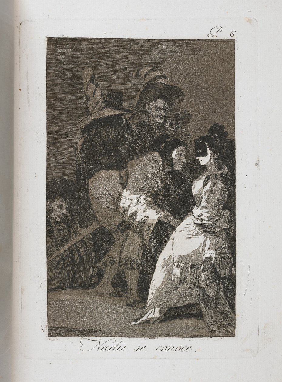Tallrik från Los Caprichos, 1797-1798 av Francisco de Goya